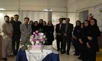 تبریک و قدردانی از کادر درمانی با حضور ریاست بیمارستان به مناسبت روز پرستار