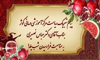 پیام ریاست مرکز آموزشی درمانی کوثر جناب آقای دکتر عباس نصیری به مناسبت شب یلدا